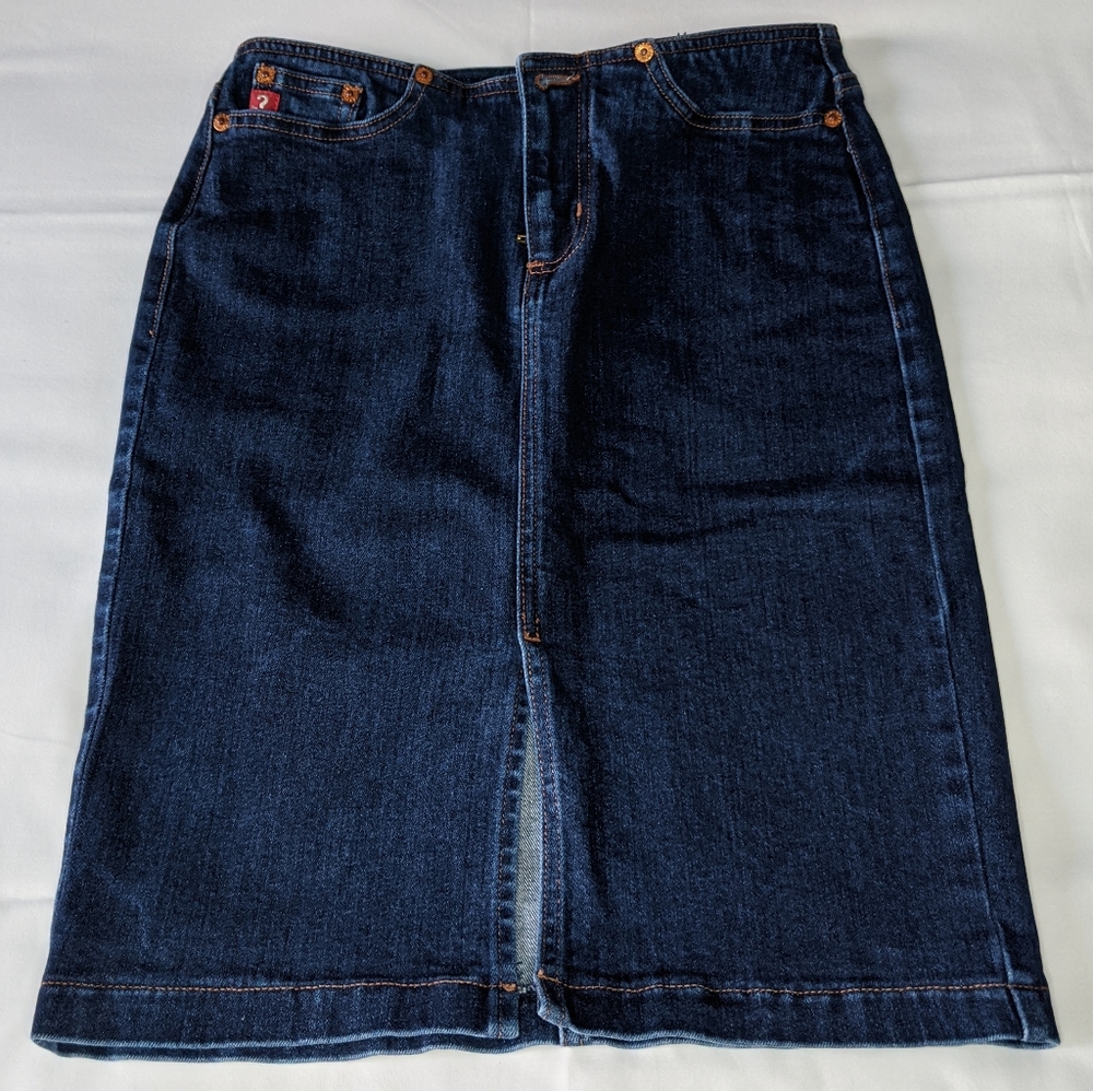 Vintage GUESS High-waist Denim Pencil Skirt